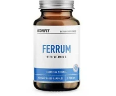 Ferrum 20 mg + Vitamin C 100 mg ICONFIT, 90 kapsulių