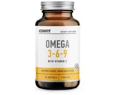 ICONFIT Omega 3-6-9, 90 kapsulių