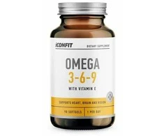 ICONFIT Omega 3-6-9, 90 kapsulių