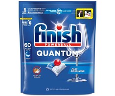 Indaplovių kapsulės FINISH Powerball Quantum Fresh, 60 vnt.