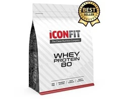 Išrūgų baltymai ICONFIT 80, vanilės skonio, 1kg