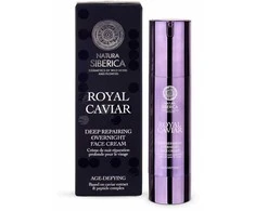 Natura Siberica Kremas veidui naktinis intensyvus atstatanis ROYAL CAVIAR, 50 ml