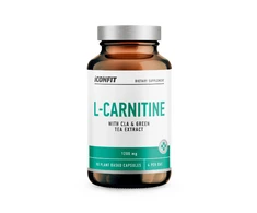 L-Karnitinas su CLA ir žaliosios arbatos ekstraktu ICONFIT, 90 kapsulių