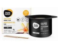 Profesionalus depiliacinis vaškas kūnui su vanile Body Natur, 250 g
