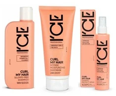 Rinkinys garbanotiems plaukams ICE PROFESSIONAL Curl My Hair