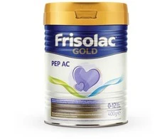 Specialios paskirties pieno mišinys alergiškiems kūdikiams Frisolac Gold PEP AC, 0 mėn+, 400g