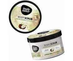 Šveitiklis kūnui su ryžiais ir kokoso aliejumi Body Natur, 200 ml