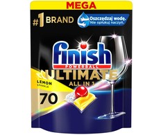 Tabletės indaplovėms FINISH Allin1 Ultimate Lemon, 70 vnt.