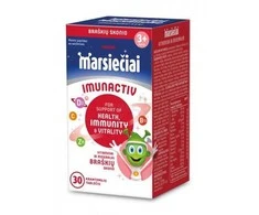 Walmark Marsiečiai Imunactiv, braškių skonio, 30 kramtomųjų tablečių