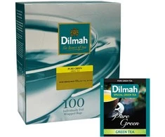 Žalioji arbata DILMAH, vokeliuose su siūlu, 100 vnt.