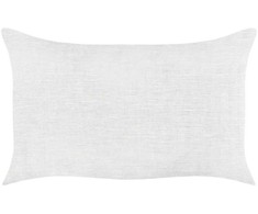 Beliani Rinkinys 2 BANORI lininės dekoratyvinės pagalvės 30 x 50 cm Baltas Solid