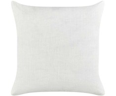 Beliani Rinkinys 2 MILAS lininės dekoratyvinės pagalvės 50 x 50 cm Baltas dryžuotas