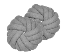 Beliani Rinkinys 2 dekoratyvinės pagalvės AKOLA Boucle 31 x 31 cm Saw Unity