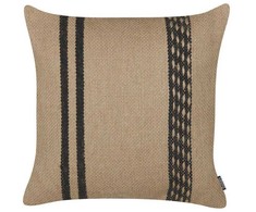 Beliani Rinkinys 2 dekoratyvinės pagalvės DESALIX džiutas 45 x 45 cm Kremas Striped
