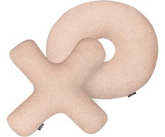 Beliani Rinkinys 2 HESPERIS Boucle Pastelinis dekoratyvinės pagalvės Rose Solid