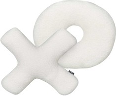 Beliani Rinkinys 2 HESPERIS Boucle Cushions beveik baltos spalvos kietas