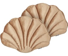 Beliani Rinkinys 2 dekoratyvinės pagalvės CONSOLIDA Velvet 47 x 35 cm Mažos pagalvėlės Solid