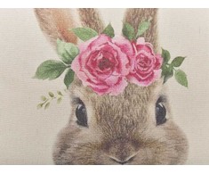 Beliani Rinkinys 2 dekoratyvinės pagalvės TULIPA 45 x 45 cm rusvai gelsvas