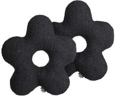 Beliani Rinkinys 2 dekoratyvinės pagalvės CAMPONULA Boucle 40 x 40 cm Juodas Unity