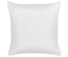 Beliani 2 sodo pagalvėlių rinkinys TORBORA augalų raštas 45 x 45 cm baltas mėlynas