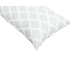 Beliani 2 sodo pagalvėlių rinkinys KALAMOS Geometrinis raštas 40 x 70 cm Mėtų spalvos