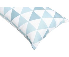 Beliani 2 sodo pagalvių rinkinys TRIFOS Geometrinis raštas 40 x 70 cm Mėlynas