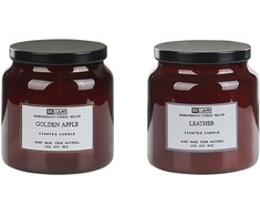 Beliani Rinkinys 2 ABSOLUTE ALCHEMY kvapiosios žvakės Sojų vaškas Vaisinės natos Gaivios natos