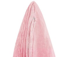 Beliani Rinkinys 2 dekoratyvinės pagalvės MILLET Velvetas 43 x 43 cm Rožinis Geometrinis raštas