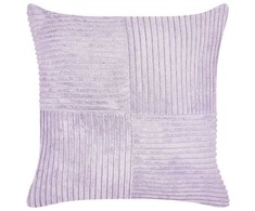 Beliani Rinkinys 2 dekoratyvinės pagalvės MILLET Velvetas 43 x 43 cm Violetinis Geometrinis raštas