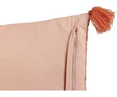 Beliani Rinkinys 2 dekoratyvinės pagalvės RUMHORA Velvet 45 x 45 cm Rožė Gėlių raštas