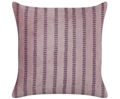 Beliani Rinkinys 2 dekoratyvinės pagalvės AGAPANTHUS Velvet 45 x 45 cm Rožinė Striped