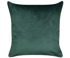 Beliani Rinkinys 2 BICOCCA Velvet pagalvėlės 45 x 45 cm Tamsiai žalias kalėdinis raštas