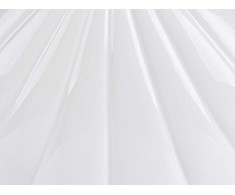 Beliani 3 dalių vonios aksesuarų rinkinys baltas SHELL