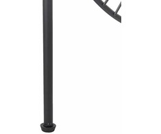 Beliani 3 dalių kambario pertvara NOALE juodos spalvos 135 cm 170 cm