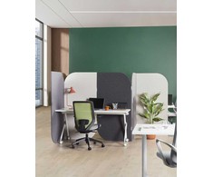 Beliani 5-panelowa ścianka akustyczna SHADY Pilka 400 cm 160 cm