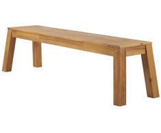 Shumee Sodo suoliukas akacija 160 cm šviesios medienos LIVORNO