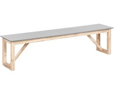 Beliani Sodo suolas NOTTERI 180 cm pilkas betonas