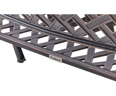 Beliani sodo suolas STAGGIA 104 cm metalinis raudonas