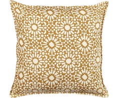 Beliani Lumarko Cotton dekoratyvinė pagalvė su geometriniu raštu 45 x 45 cm smėlio spalvos CEIBA!