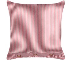 Beliani Dekoratyvinė pagalvė AALITA Medvilnė 45 x 45 cm Raudona Striped