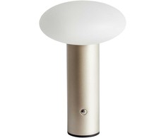 Beliani Bezprzewodowa lampa stołowa LED BUAYAN Ze ściemniaczem Metal Auksinis