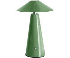 Beliani Bezprzewodowa lampa stołowa LED APAYAO Ze ściemniaczem Metal Žalias