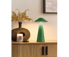 Beliani Bezprzewodowa lampa stołowa LED APAYAO Ze ściemniaczem Metal Žalias