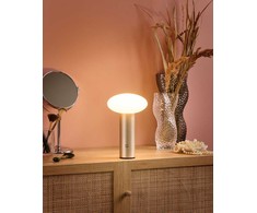 Beliani Bezprzewodowa lampa stołowa LED BUAYAN Ze ściemniaczem Metal Auksinis