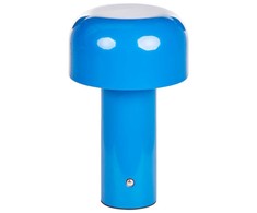 Beliani Bezprzewodowa lampa stołowa LED BESOS Ze ściemniaczem Metal Mėlyna