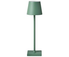 Beliani Bezprzewodowa lampa stołowa LED BACEIRO Ze ściemniaczem Metal Žalias