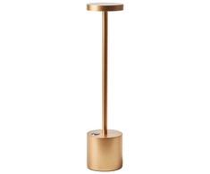 Lampa stołowa Beliani Bezprzewodowa lampa stołowa LED LIZANDRO Ze ściemniaczem Metal Auksinis