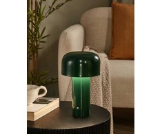 Beliani Bezprzewodowa lampa stołowa LED BESOS Ze ściemniaczem Metal Žalias