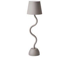 Beliani Bezprzewodowa lampa stołowa LED VOUGA Ze ściemniaczem Metal Kremas