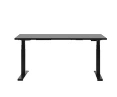 Beliani Elektriškai reguliuojamas stalas DESTIN II juodas 160 cm 72 cm